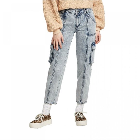 Wild Fable High-Rise Straight Leg Ankle Cargo Jean - Picture 2 of 3